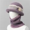 Hat women's winter new mother-in-law hat fleece warm wool hat