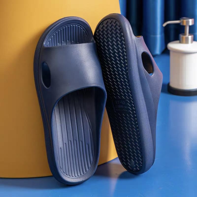 Summer popular step on shit feeling EVA thick-soled slippers women wear at home silent non-slip wear-resistant cool slippers men