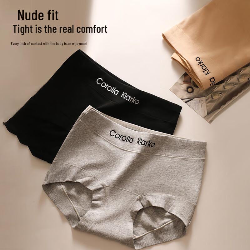 FitonTon Women's Pure Cotton Antibacterial Boxer Briefs