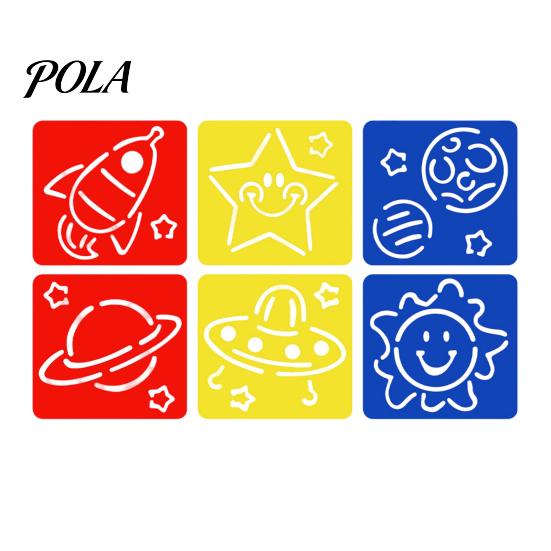 Plantilla de Plástico PP 6 Piezas Plantillas de Plantilla de Pintura, 5.5x5.9 Pulgadas Lavables Reutilizables Duraderas para Bricolaje Plantillas de Arte para Pintar para Madera Papel Tela, Hogar