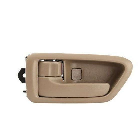 Compatible Beige Interior Door Handle for 1997-2002 Toyota Camry, Part Numbers 69205-AA010 & 69206-AA010.