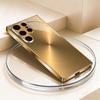 Skleněné pouzdro na telefon s galvanickým pokovením z nerezové oceli vhodné pro Samsung Galaxy S26 S25 S24 S22 S21 S20 FE/Ultra/Plus proti pádu
