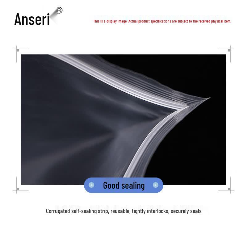 Ansaire Transparent PE Self-Sealing Bags
