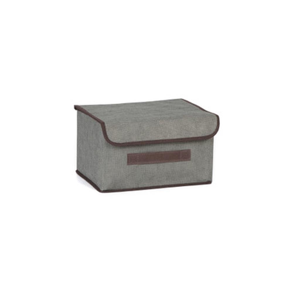 Imitated Hemp Non-woven Fabric Folding Sundry Storage Box Portable Dustproof Storage Box Clothing Sorting Box.