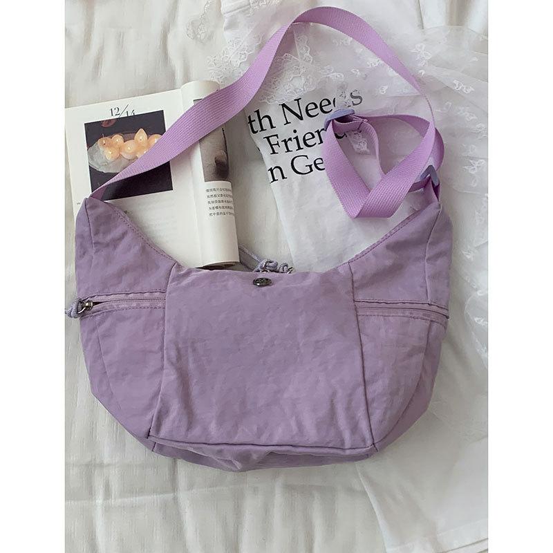 

Повседневная холщовая сумка, литературная нишевая сумка-подмышка, новая простая большая вместимость, на плечо, кроссбоди, сумка-пельмень