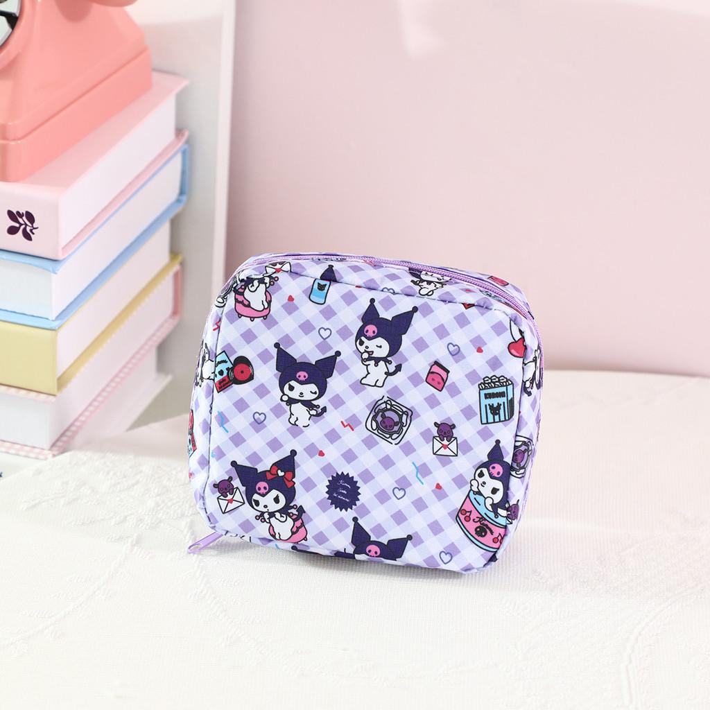 Cute Storage Cartoon Pouch Fabric Sanitary Cosmetics Girls Medicine