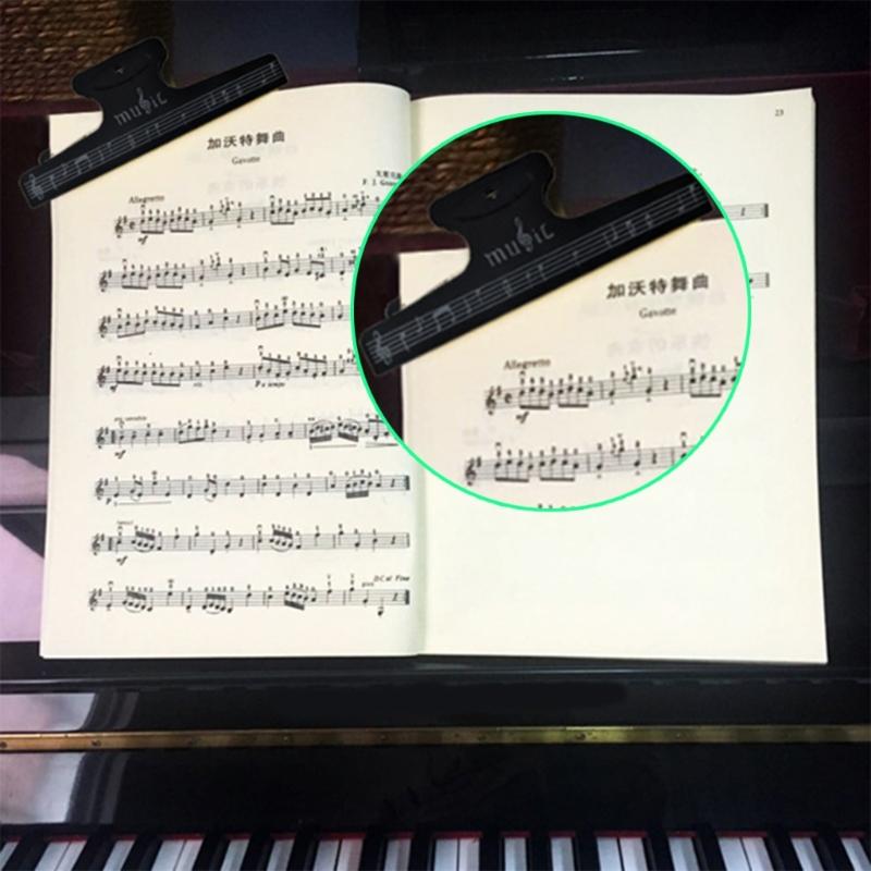 Music Notes Clip Music Clip Book Page Clip Plastic Big Music Stationery Book Clip Music Book Page Holder Practice Parts