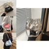 Small Chain Shoulder Crossbody Bag 2024 New Spring Korean Style Street Chic Pu Bucket Bag