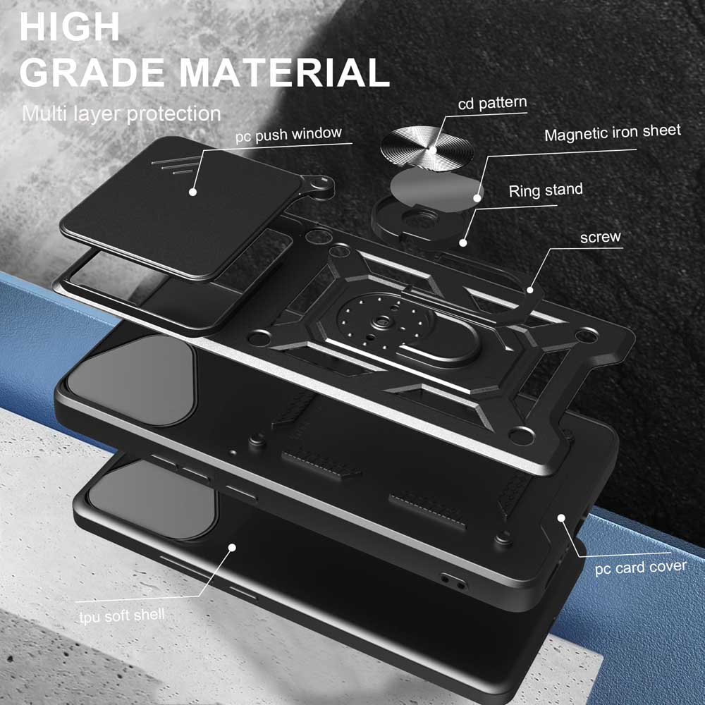 For Honor 400 Global Camera Shockproof Armor Case For For Honor 400Lite  Honor 400Pro Car Magnetic Holder Ring Protect Cover
