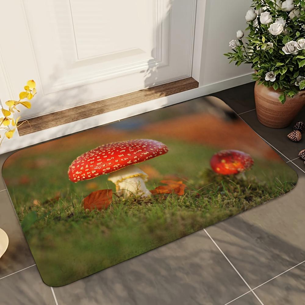 

1 шт. Коврики-грибы Домашний ковер Коврик для ванной Комнатные абсорбирующие коврики Противоскользящие коврики Принадлежности для домашнего декора Ковры Домашние кухонные коврики для пола 40x60cm