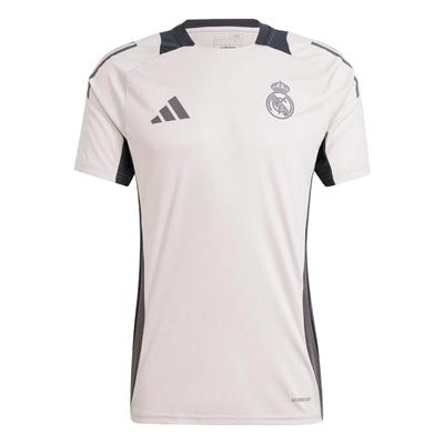 Real Madrid Tiro 24 Lightweight Breathable Logo Print Short Sleeve Football Shirt Men Tops White IT5134