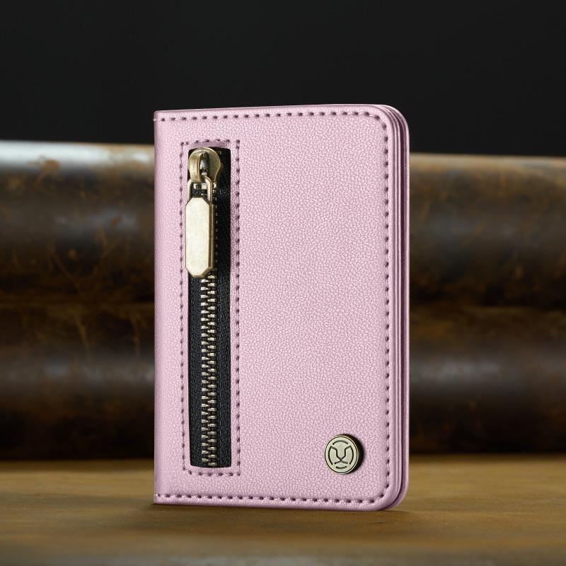 Leather PU Mobile Phone Magnetic Card Holder Card Holder Magnetic Ring