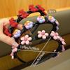 3 Cute Children's Braided Hair Hoops Cartoon Hairpin Headflowers Suitable for Daily Use