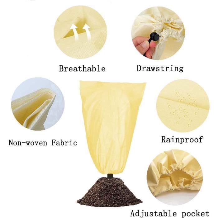 Housse d'Hivernage - Ernage - 100x80 cm - Tissu Non Tissé - Protection Plantes - Haute Qualité