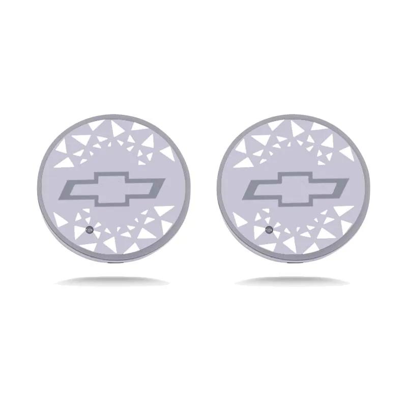 AABHD1 For Chevrolet Cruze Spark Aveo Captiva Trax Sail Orlando Sonic Corvette Silverado LED Car Water Coaster Light Drinks Holder Mat