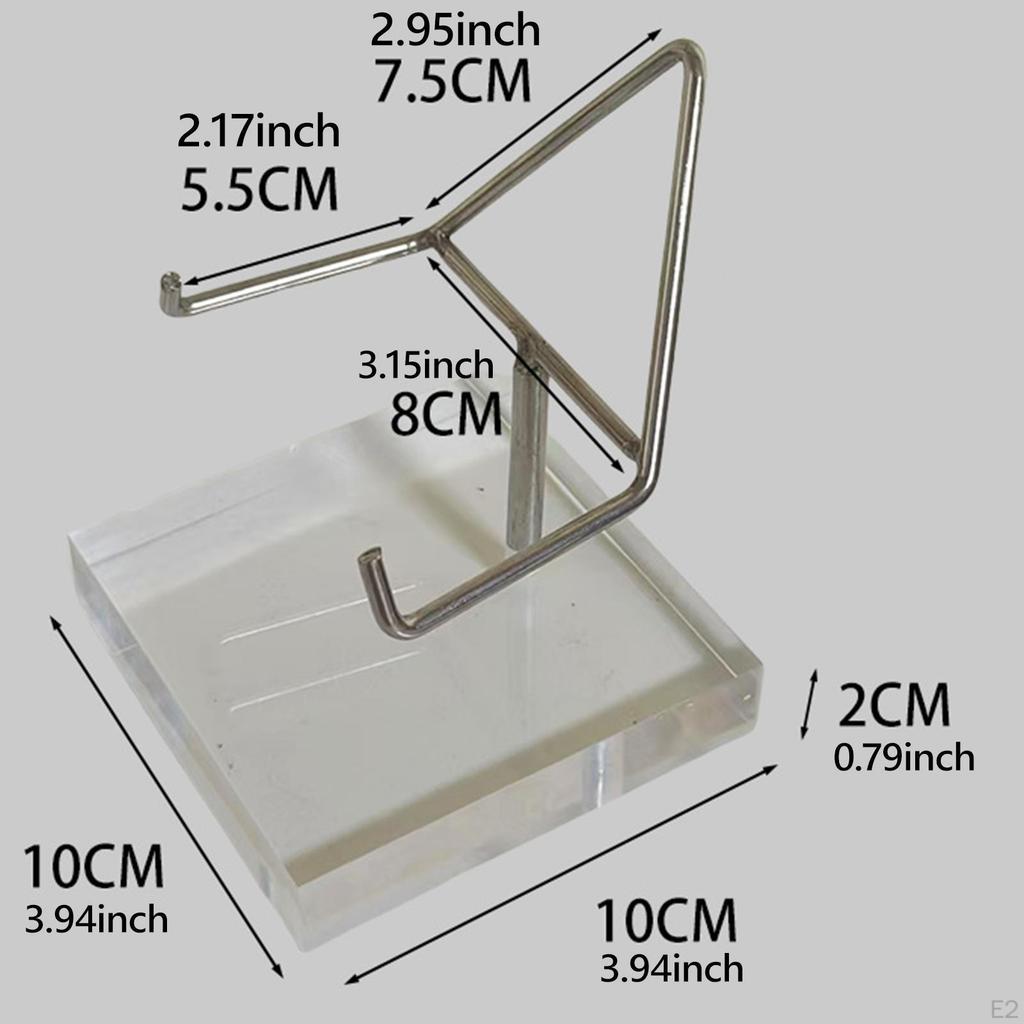 Arm Display Support In Easel Acrylic Pedestal Rocking Mineral Rock for Coral