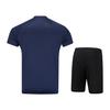 Li Ning Badminton Collection Badminton Jersey Set Unisex Dark Ship Blue AATV009-3