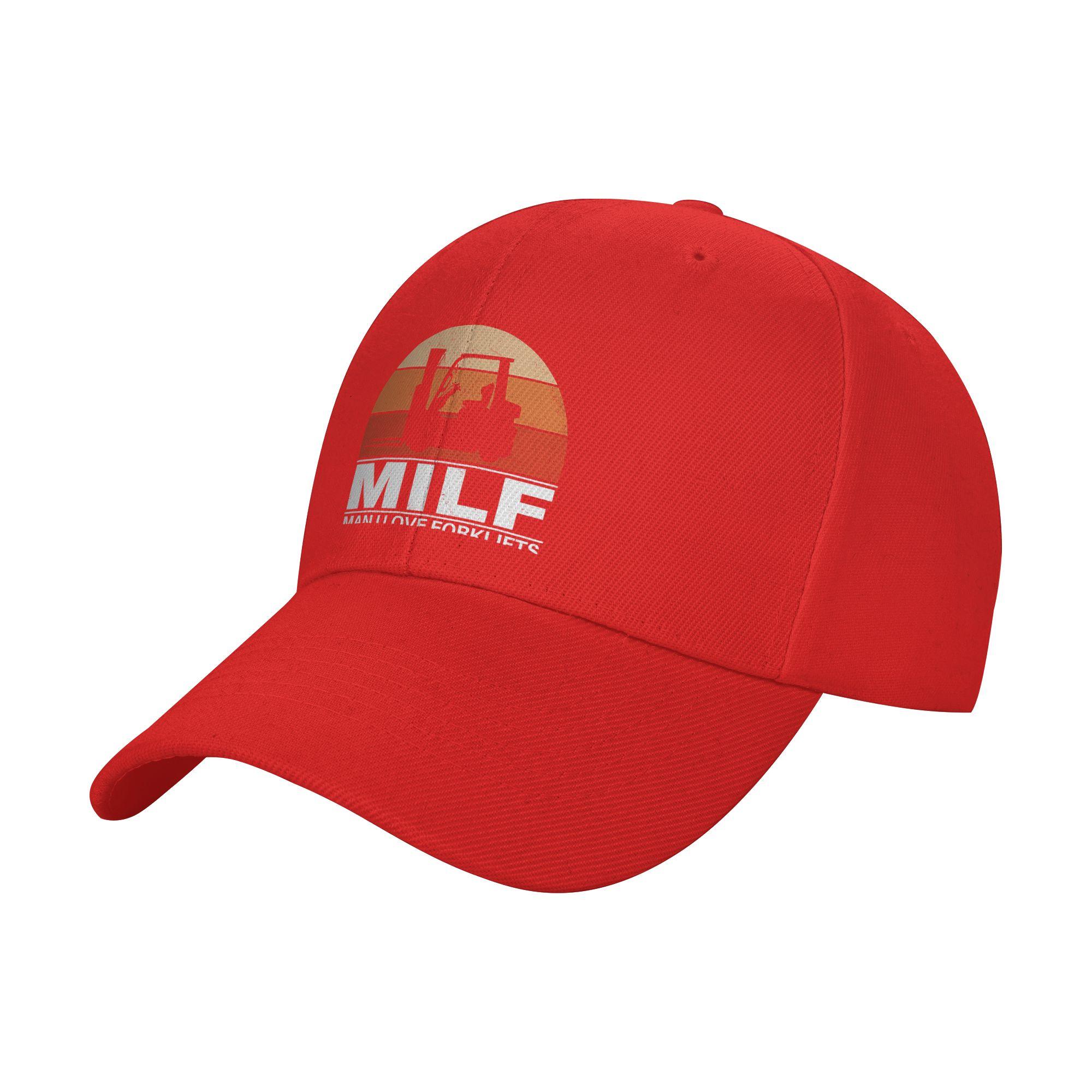 Fashion Milf Unisex I love Forklifts Curved Brim Baseball Cap Summer Hat One Size