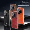 Husă pentru Huawei Pura 80 Pro: Husă din Piele Retro Ceruită cu Potrivire Precisă pentru Bărbați și Femei