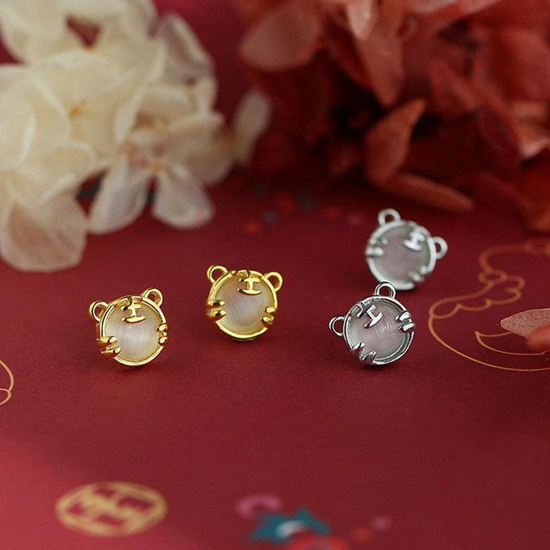 Cute Tiger Earrings New Year's Eyes Earrings