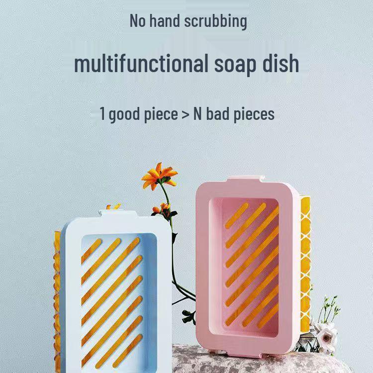 High Elastic Mesh Foam Soap Box - Multifunctional Non-slip Laundry & Storage Solution