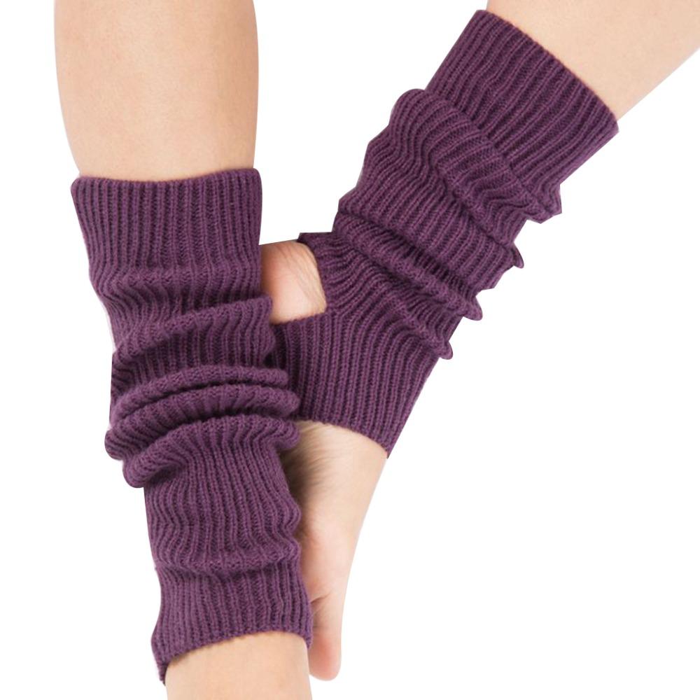 Long Section Ballet Leg Warmers Foot Covers Ballet Knitted Socks Latin Socks  Gym Fitness