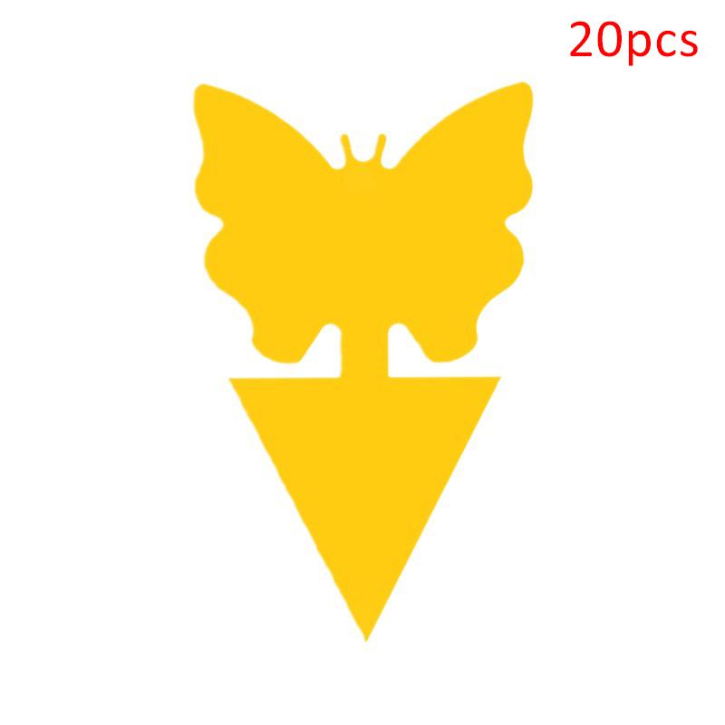 20Pcs Insect Traps Protect The Plant Double Sided Gnat Traps Non-Toxic And Odorless Sticky Board Traps For Garden Plants Kitchen