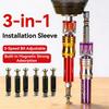 Strong Magnetic 3-in-1 Socket Bit Set Self-Locking Sleeve Screwdriver Bit Holder Power Tools