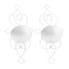 2 Sets Iron Wall Candle Sconce Holder Foldable Deformation Resistance Innovative Wall Candle Holder