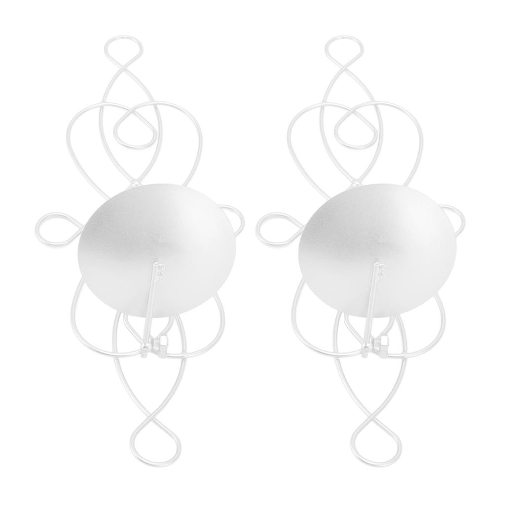 2 Sets Iron Wall Candle Sconce Holder Foldable Deformation Resistance Innovative Wall Candle Holder