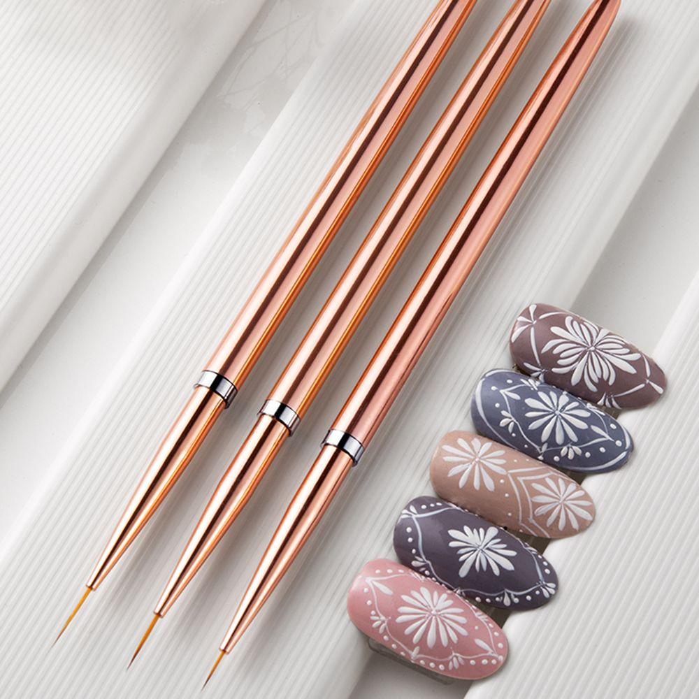 

Striping Design DIY Thin Line UV Gel Pen Nail Art Liner Brushes Nail Art Pen Nail Drawing Brushes 3PCS