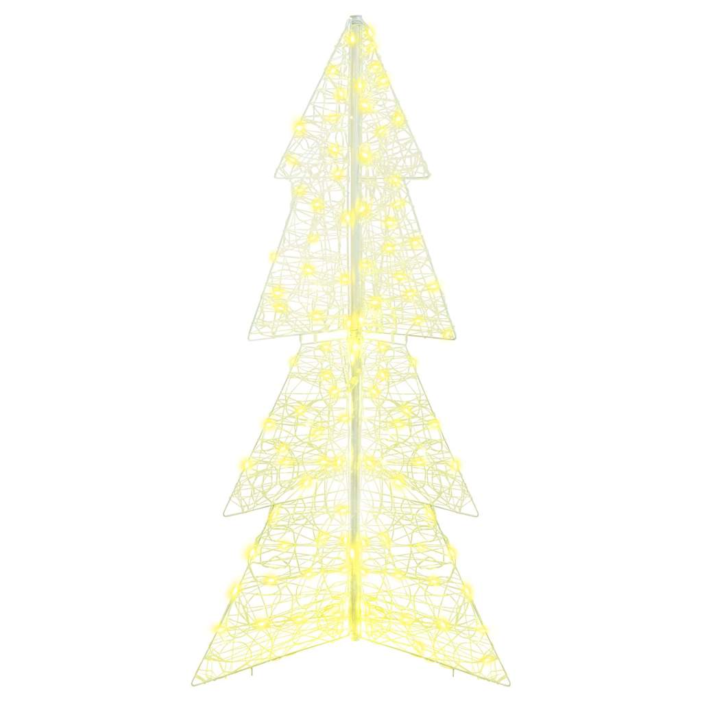 Christmas Tree with 160 Warm White LEDs 150 cm Acrylic