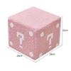 Teddy Velvet Square Ottoman Stool