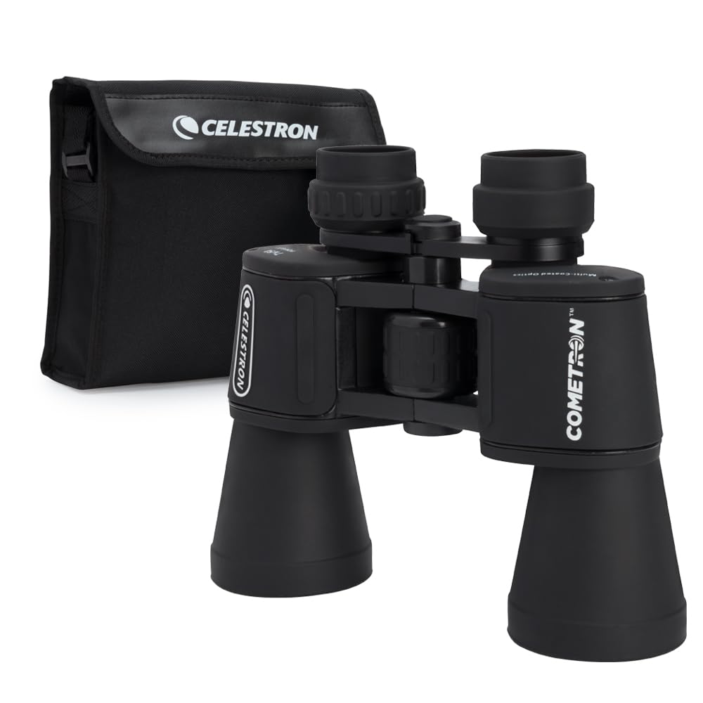 

Celestron Cometron 7x50 7x 50mm Suitable for Beginners and Stargazing Number Binoculars, Black, Magnification, Aperture, Lightweight, (Model 71198) чорний