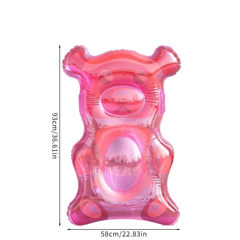 Galleggiante Gonfiabile Piscina a Forma di Orso PVC Tavola Galleggiante Portatile Tavola da Surf Gonfiabile Estate Spiaggia