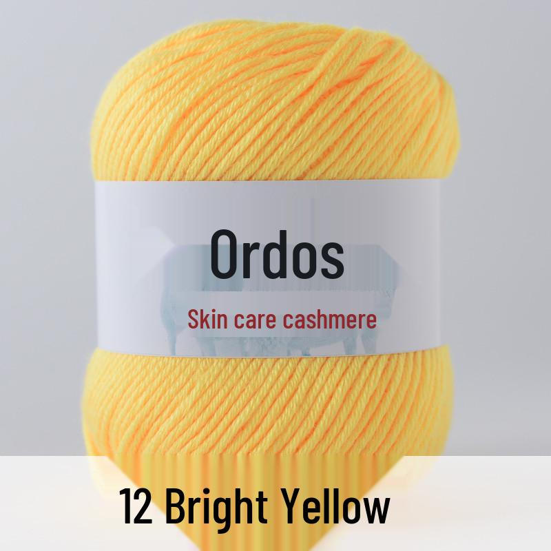 Genuine Baby Cashmere Yarn: Hand-Knitted Scarf for Infants & Toddlers, Medium Thick Milk Cotton for Crochet.