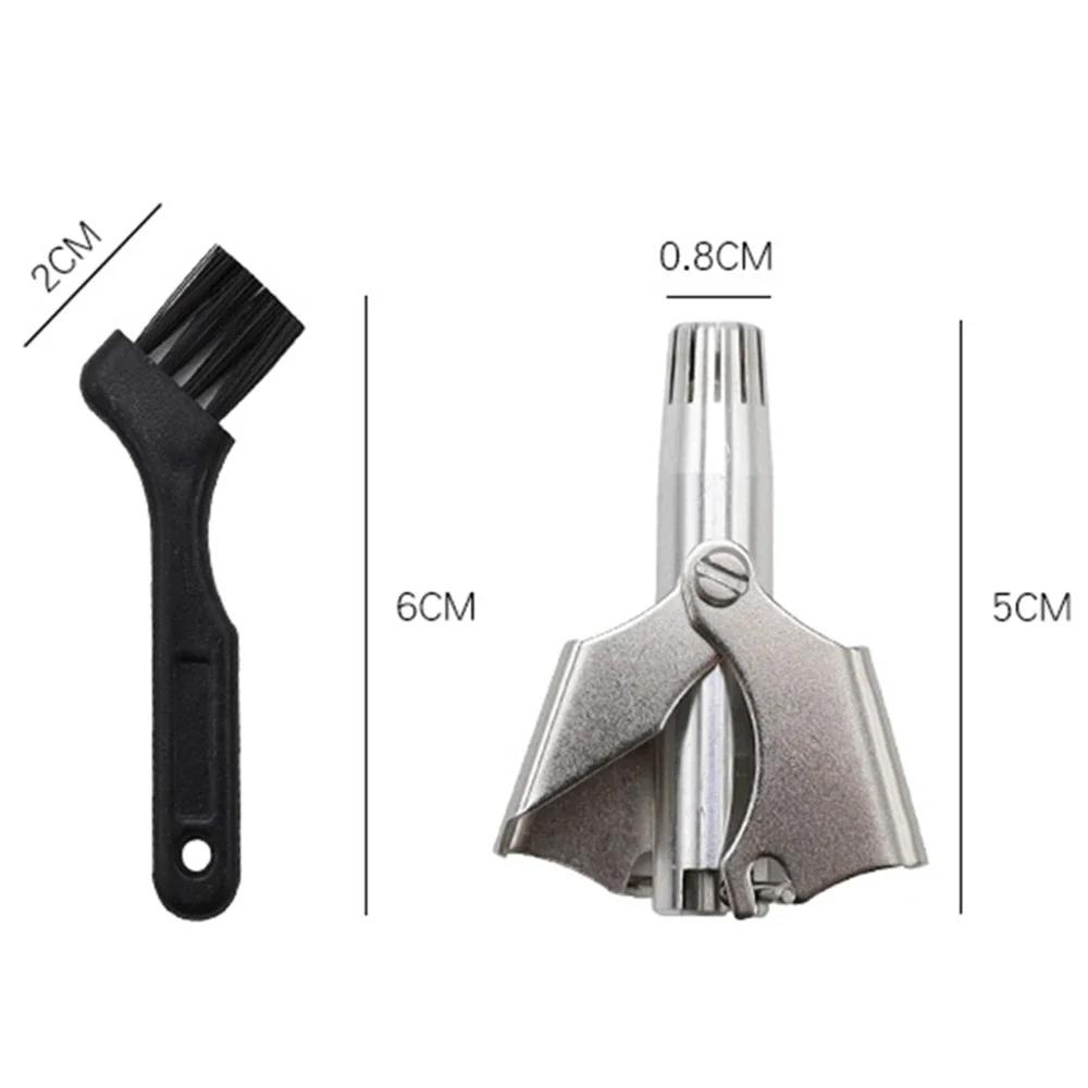 2Pc Nose Hair Trimmer For Men And Women Stainless Steel Manual Nose Hair Razor No Noise Washable Nose Hair Trimmer Manual Shaver