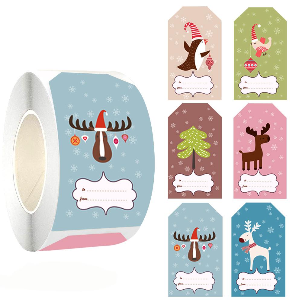 Label Paper Phone Stickers Merry Christmas Children X123