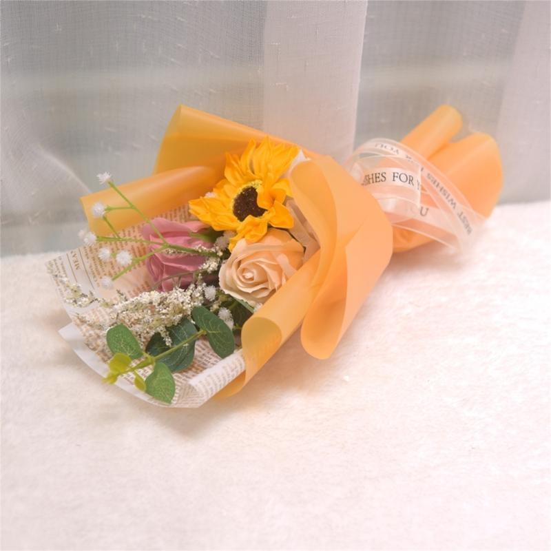 Soap Flower Petals Bouquets for Student Teacher Graduation Ceremony Thanskgiving