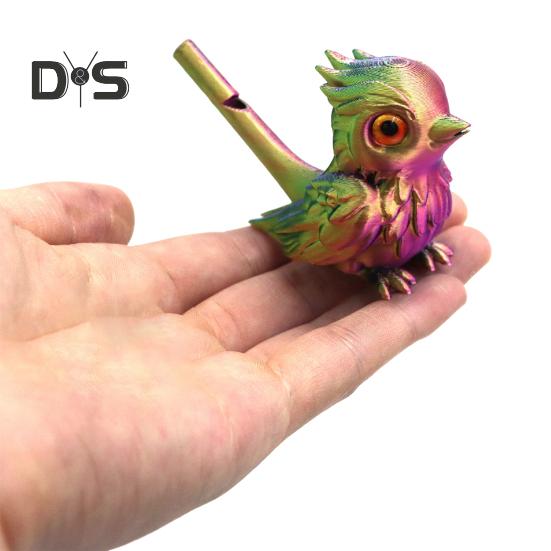 Vogelpfeife für Kinder und Erwachsene, vogelförmige Wasserpfeife, 3D-gedruckt, buntes Vogelpfeifenspielzeug, Geschenk für Jungen und Mädchen, Geburtstagspartys