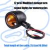 1 Pair Replacement Indicator Lamp Motorcycle Retro LED Turn Signals Blinker Motorbike Accessories Turning Indicators