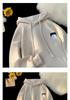 High Street Trendy Autumn/Winter Men's Versatile Hooded Printed Thick Hoodie for Couples