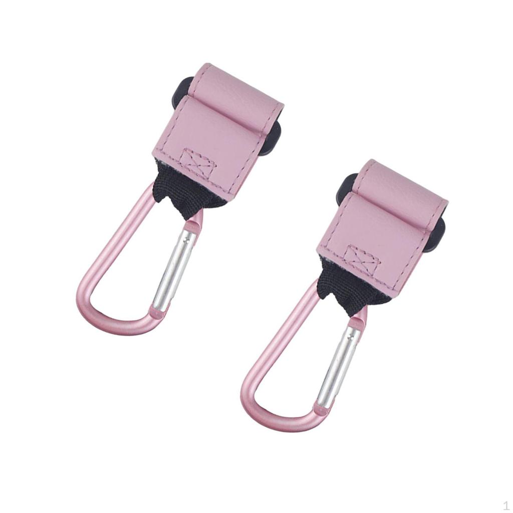 2 Pieces Baby Strollers Hooks Organizer Multipurpose Clips for