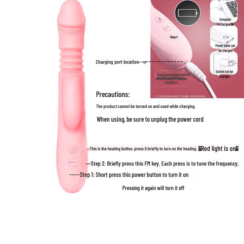 Fairy Wand Second-Gen Vibrating Telescopic Rod for Women - Tongue-Licking, Heating, Massage Adult Toy.