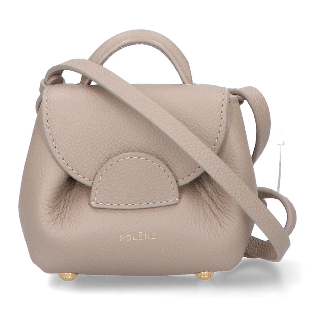 POLENE [Excellent Condition] Numero Un Micro Edition Textured Shoulder bag greigeUsed