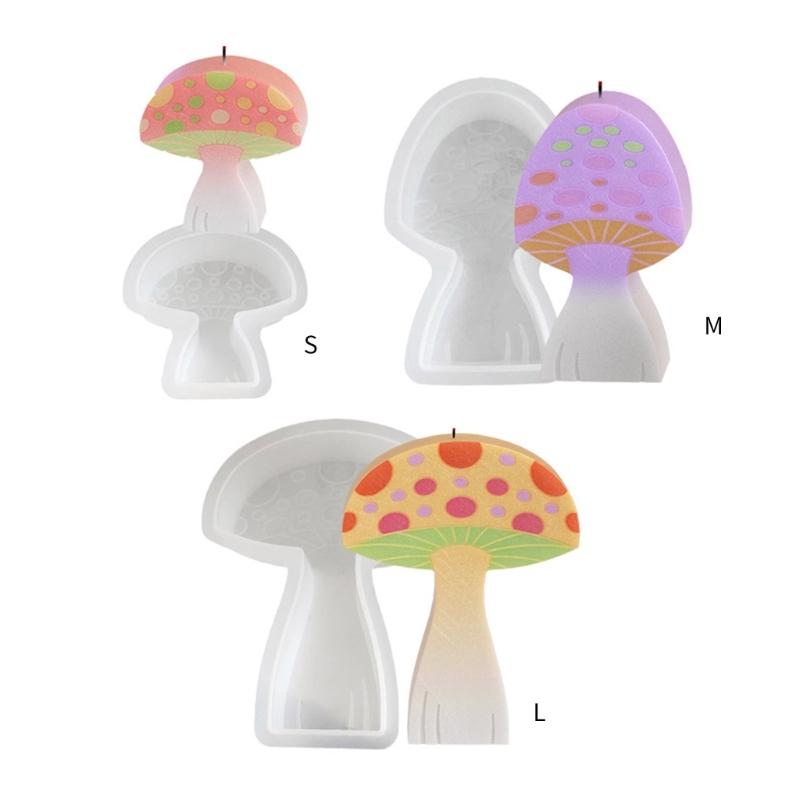 Multifunctional Mushroom Shaped Silicone Mold DIY Mushroom Silicone Mold for Home Decors and Crafts Ornaments Sculpture