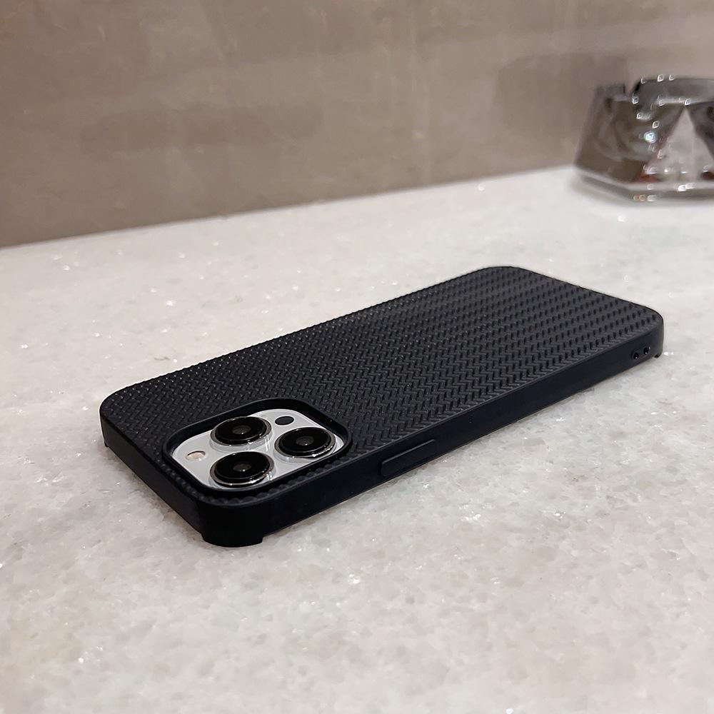 Solid Color Woven Pattern Is Suitable for Iphone11 iPhone Case 11promax Knitting 11 Soft 11 Sets 11 Silicone 11.