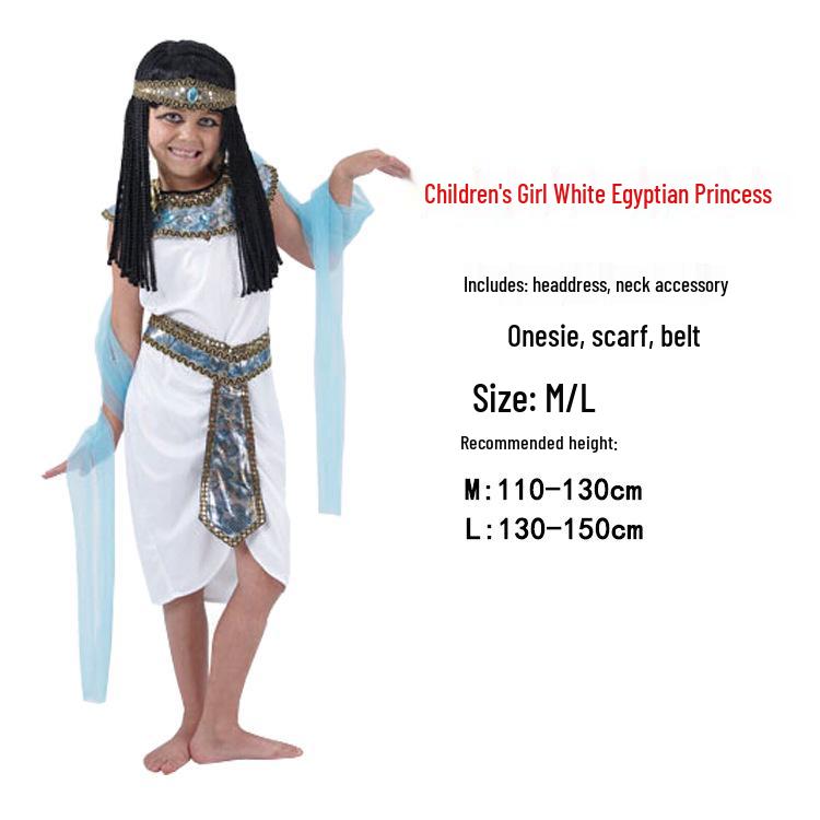 Dětský egyptský a řecký bojovník kostým: Faraon, Kleopatra, Princ, Princezna, Oblečení římské bohyně