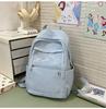 Schoolbag Korean version Mori series high-value solid color girl simple and versatile large-capacity junior high school high school student travel 