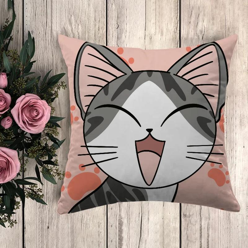 

Аниме Подушка Кот Милый Дом Чи Декоративная Наволочка для Подушки для Дивана Автомобиля Украшение Наволочки 50x50 Наволочка 12x12Inch